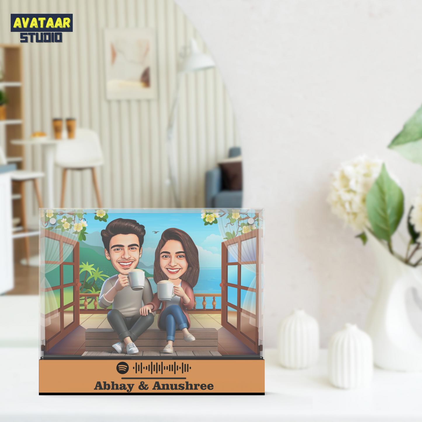 Spotify Avataar Box – Personalized Caricature with Your Favorite Song