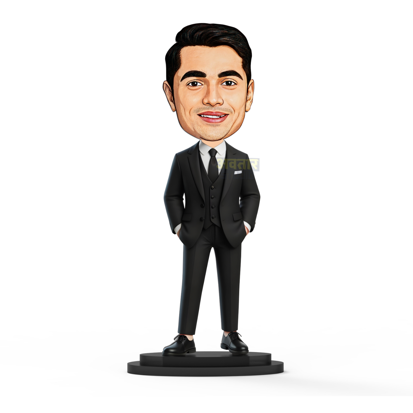 Avatar Studio Personalized Gift for Friends, Brother, BFF, Boyfriend, Father Character Caricature Photo Frame Unique Design Customized Gift for Friends & Family (Man in Suit)