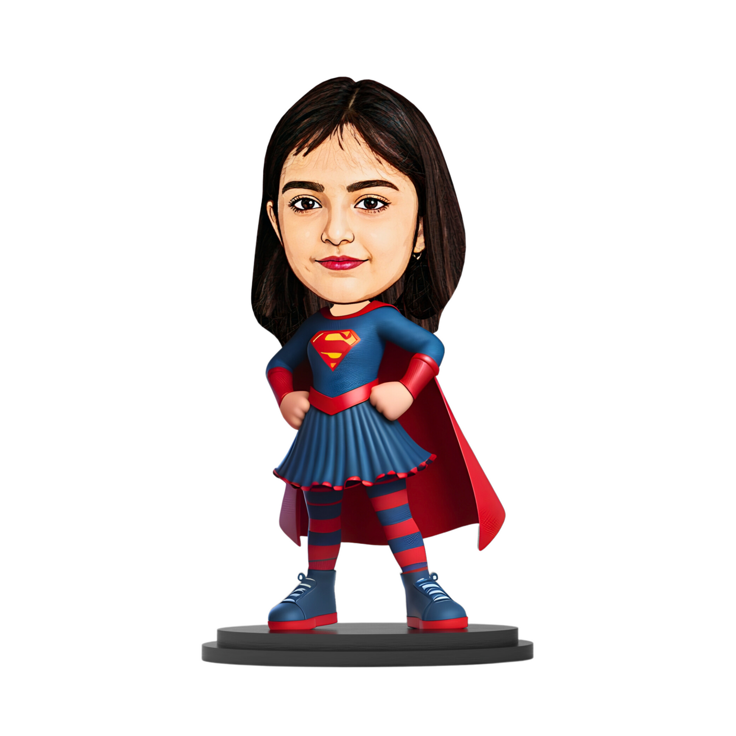 Avatar Stand Personalized Gift for Kids, Brother, Friends, Character Caricature Photo Frame Unique Design Customized Gift for Friends & Family Return Gift (SuperGirl)