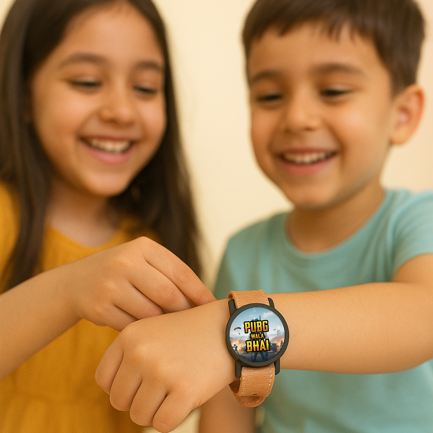 Creative Rakhi Band with Detachable Fridge Magnet โ Fun Raksha Bandhan Gift for Brother (Set C)