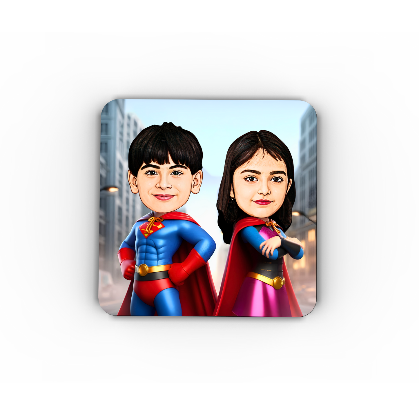 Avatar Studio Personalized Caricature Photo Fridge Magnet Unique Gift for Friends Brothers Sisters Customized Refrigerator Magnet for Gifting to Loved Ones (SuperHeroes)