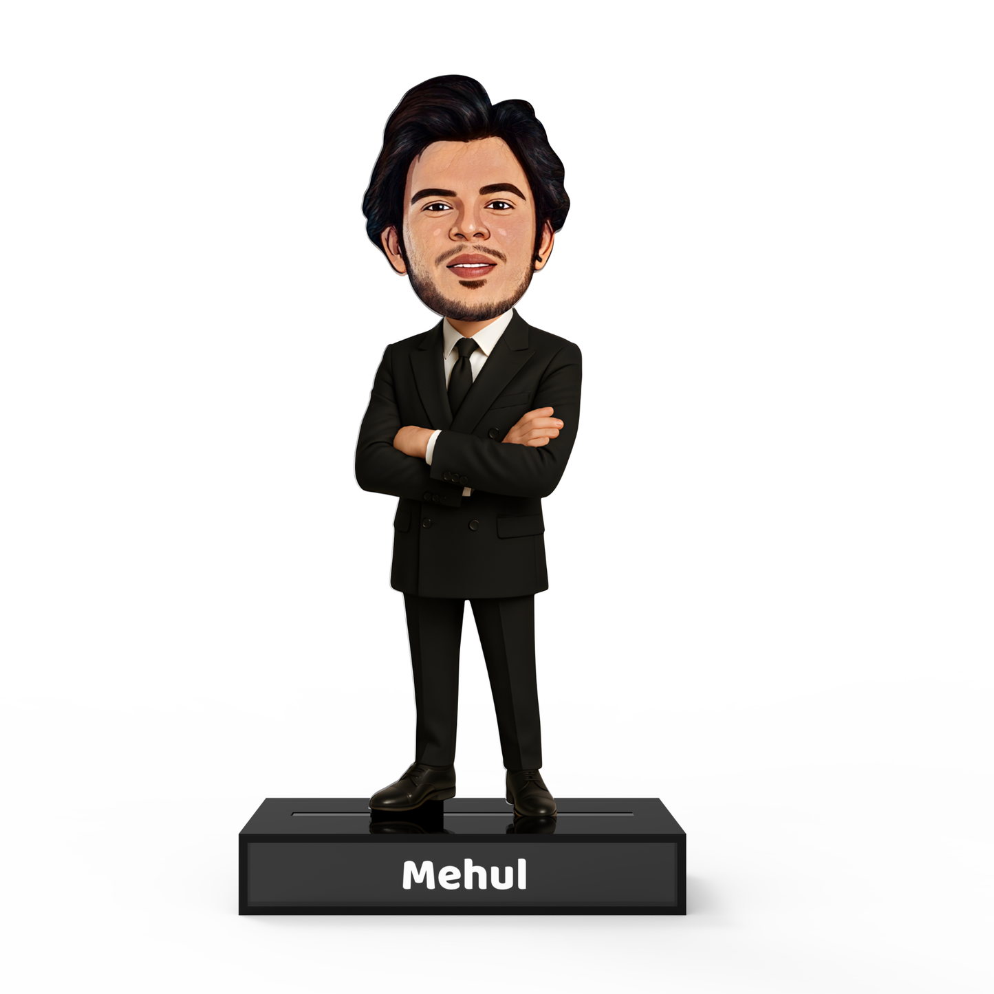 Personalized Man In Suit Stand – Custom Acrylic Avataar with Name