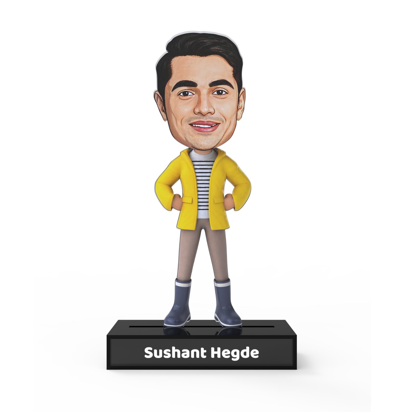 Personalized  Boy Avataar Stand – Custom Acrylic Avataar with Name