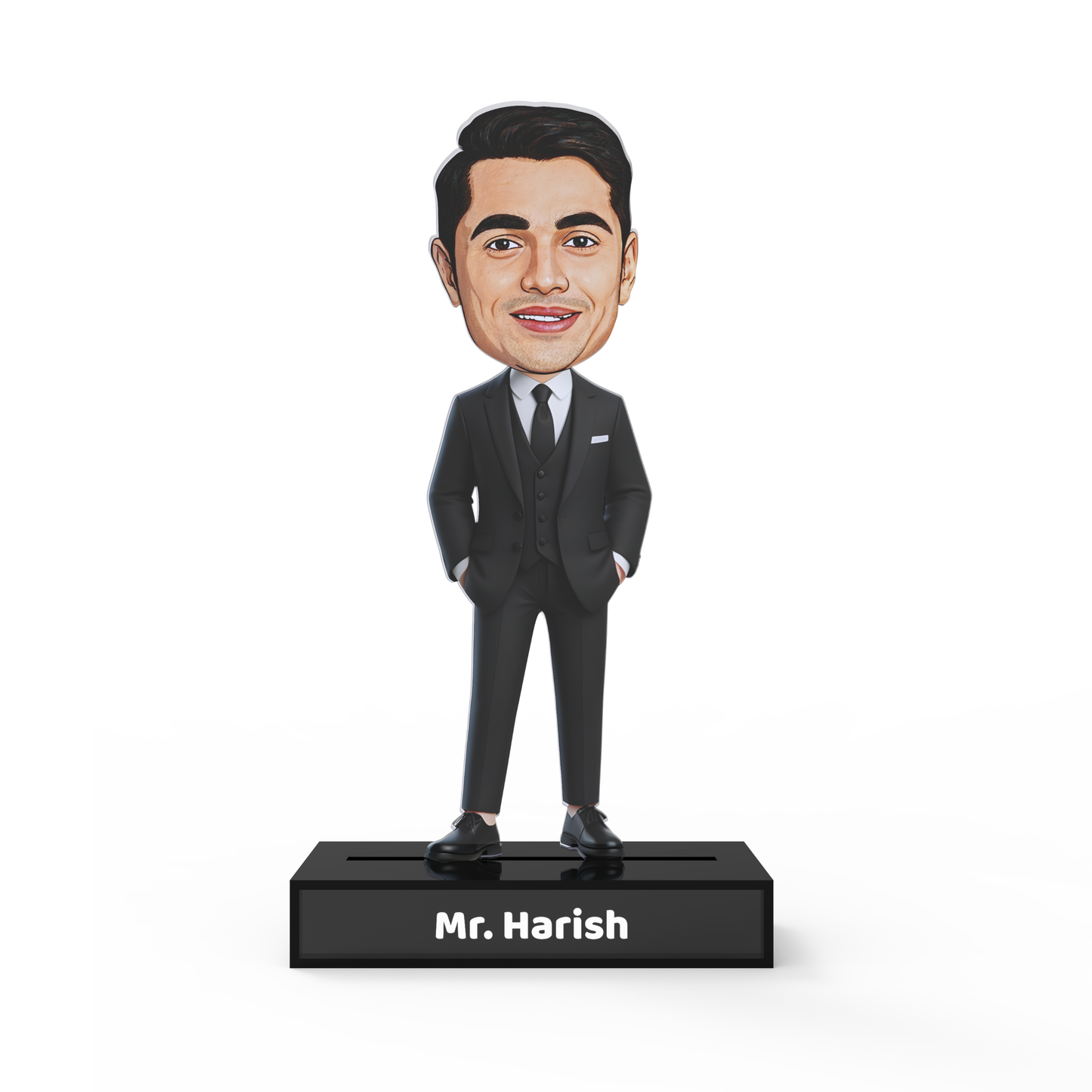 Professional Man Avatar Stand – Personalized Acrylic Gift with Name