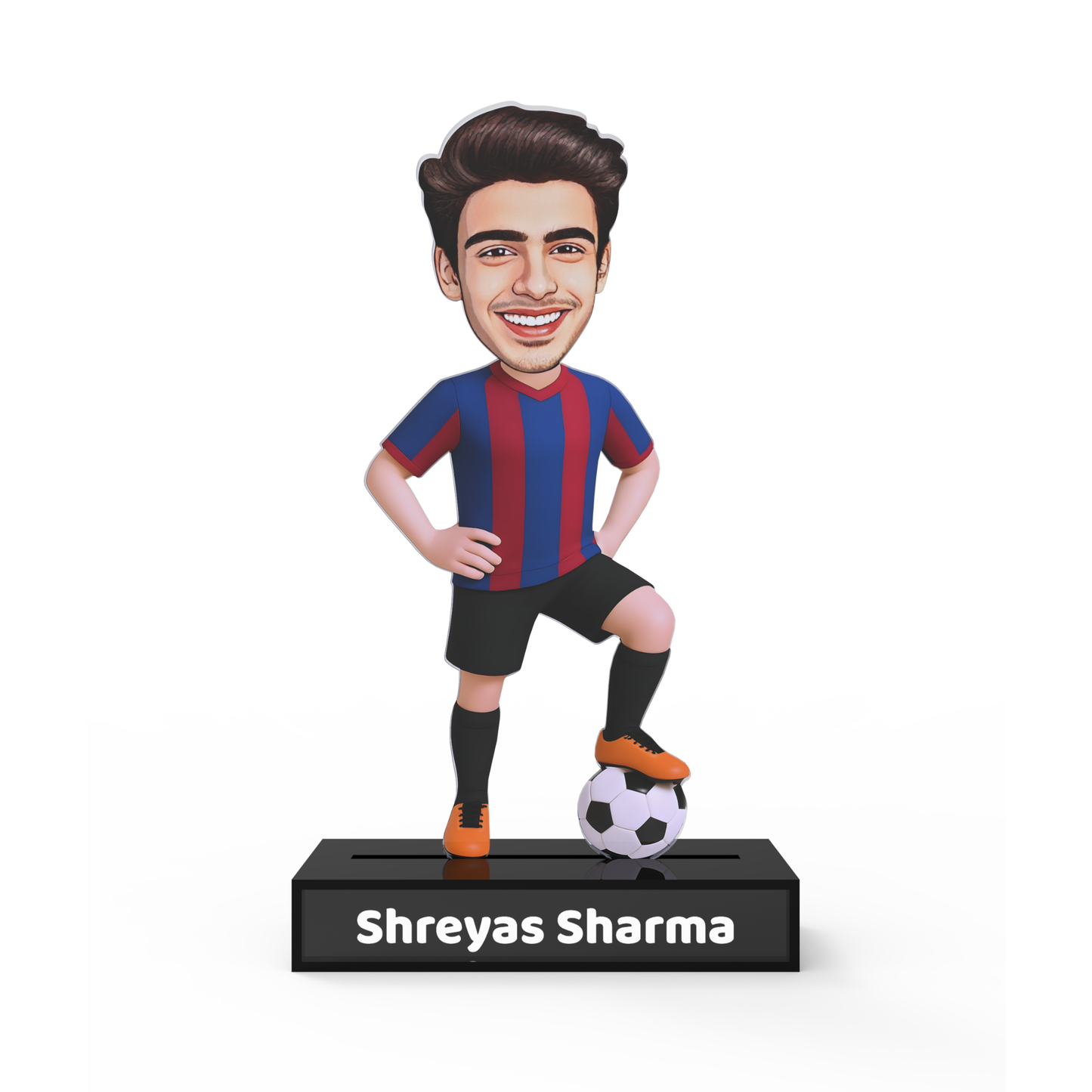 Personalized Footballer Caricature Avataar Stand – Personalized Premium Acrylic Gift with Name