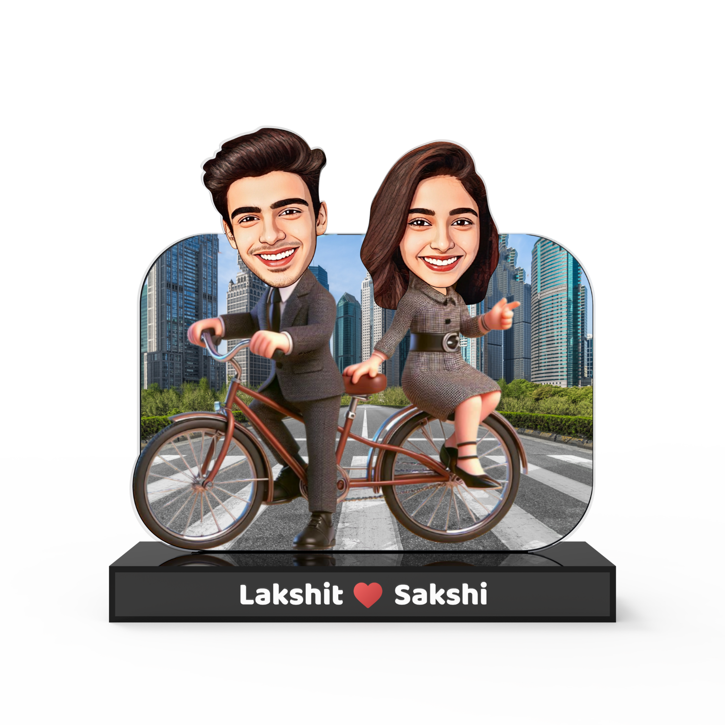 Personalized Bro Sis Avataar Stand – Custom Acrylic Gift for Siblings