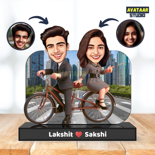 Personalized Bro Sis Avataar Stand – Custom Acrylic Gift for Siblings