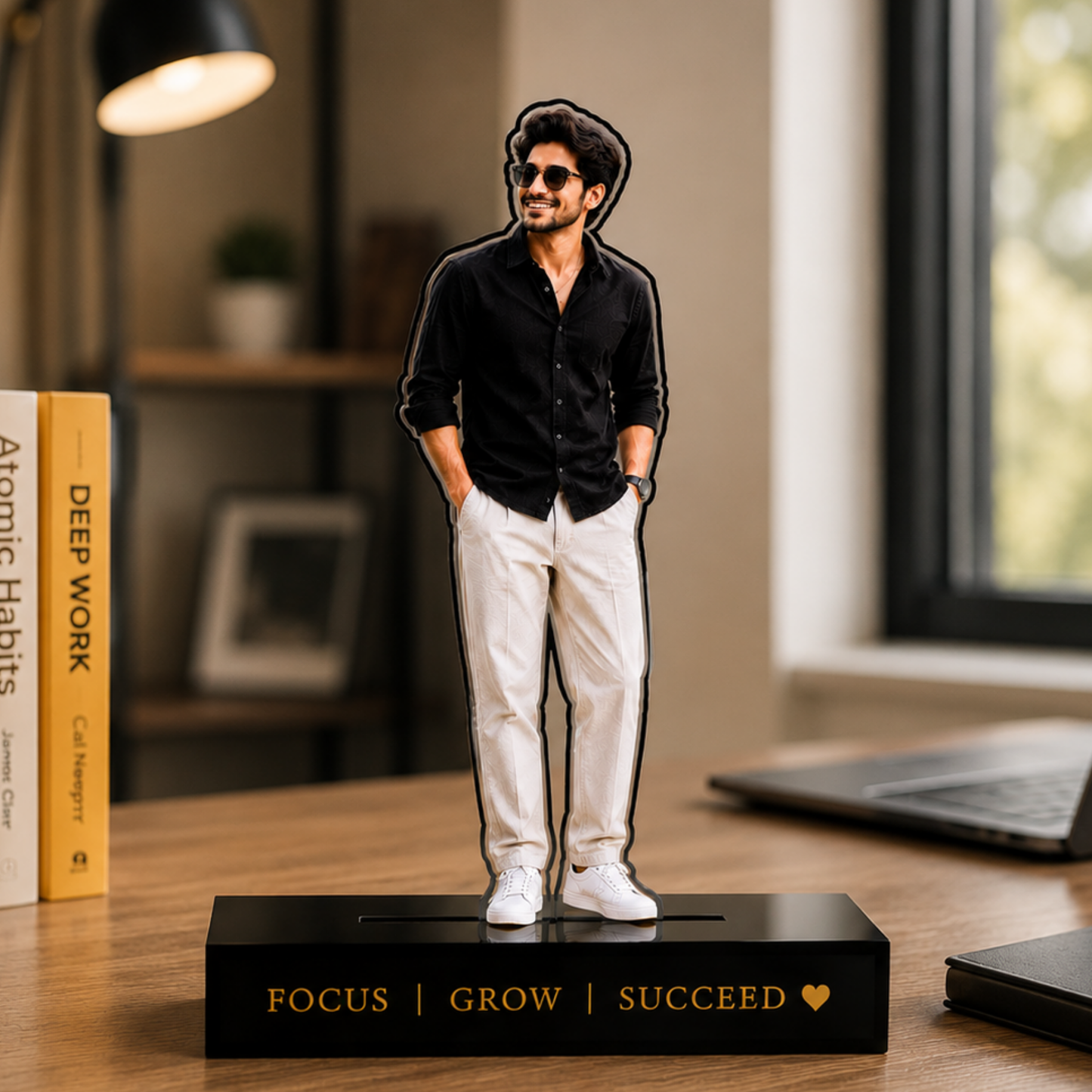 SnapStand Personalized Photo Cutout Standee – Turn Your Favorite Photo into a Unique Keepsake (Single)