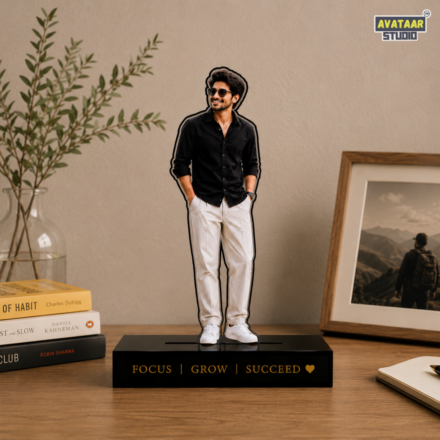 SnapStand Personalized Photo Cutout Standee – Turn Your Favorite Photo into a Unique Keepsake (Single)