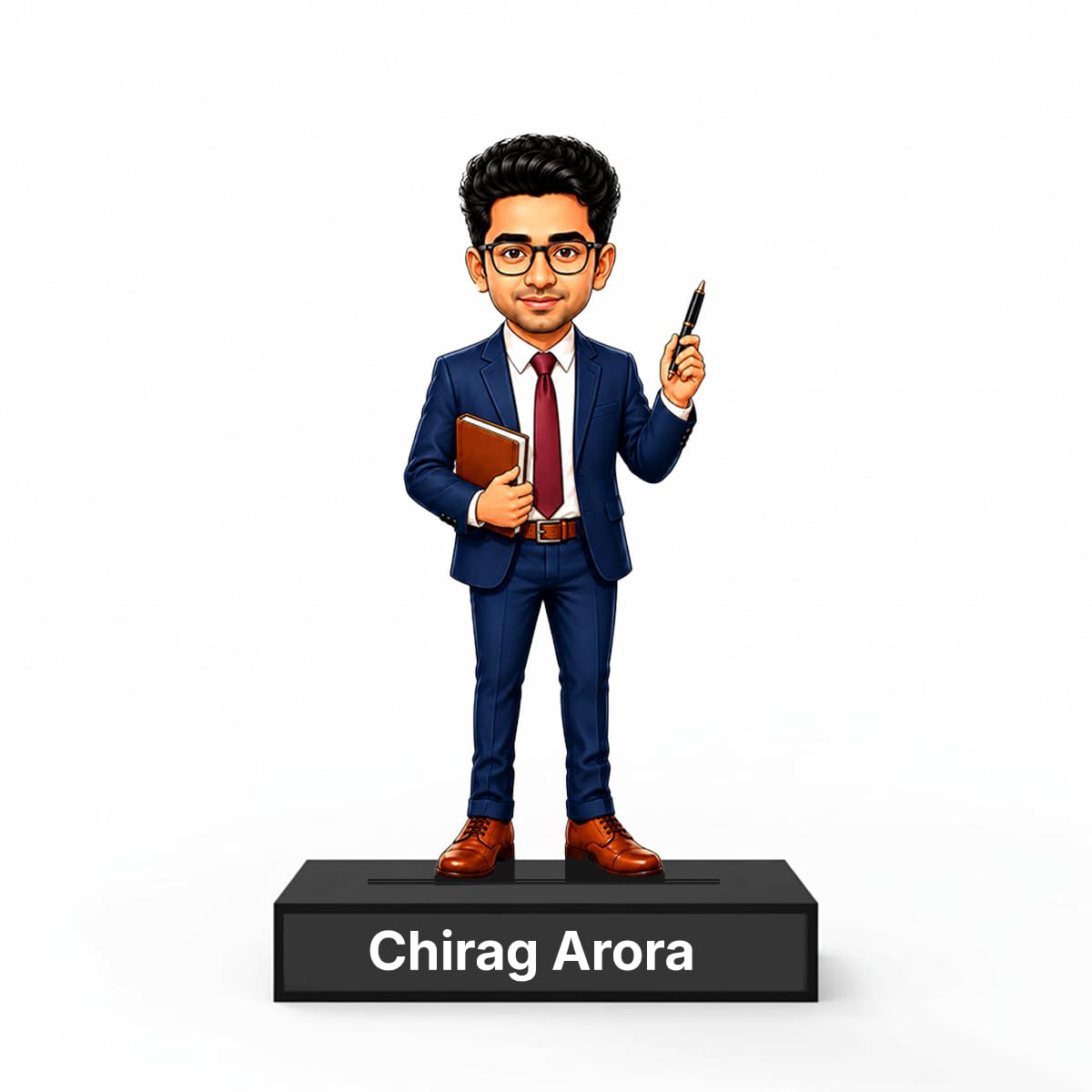 Personalized Entrepreneur Avataar Stand with Name, Custom Photo Caricature Standee, Business Professional Desk Decor, Personalized Gift for Entrepreneurs, Startup Founders & Business Aspirants (ENTREPRENEUR, 7 INCHES)