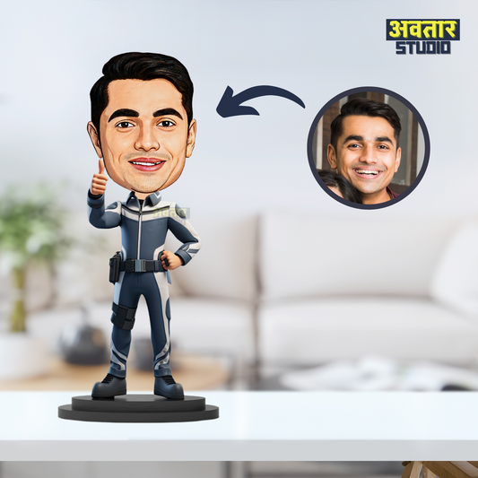 Avatar Studio Personalized Gift for Friends, Sister, Brother, BFF, Girlfriend, Boyfriend Character Caricature Photo Frame Unique Design Customized Gift for Friends & Family (Man Pose - 5)