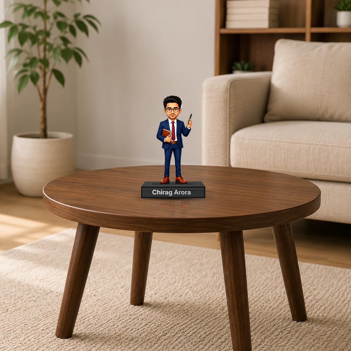 Personalized Entrepreneur Avataar Stand with Name, Custom Photo Caricature Standee, Business Professional Desk Decor, Personalized Gift for Entrepreneurs, Startup Founders & Business Aspirants (ENTREPRENEUR, 7 INCHES)