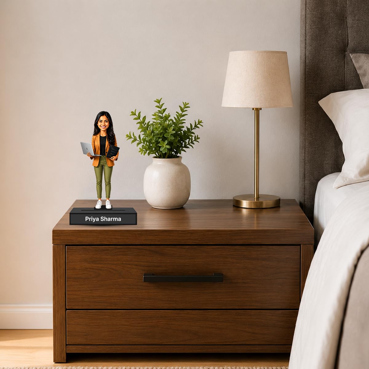 Personalized Code Queen Avataar Stand with Name, Custom Photo Caricature Standee, Software Developer Desk Decor, Personalized Gift for Programmers, Engineers, Coders & IT Professionals (SOFTWARE ENGINEER, 7 INCHES)