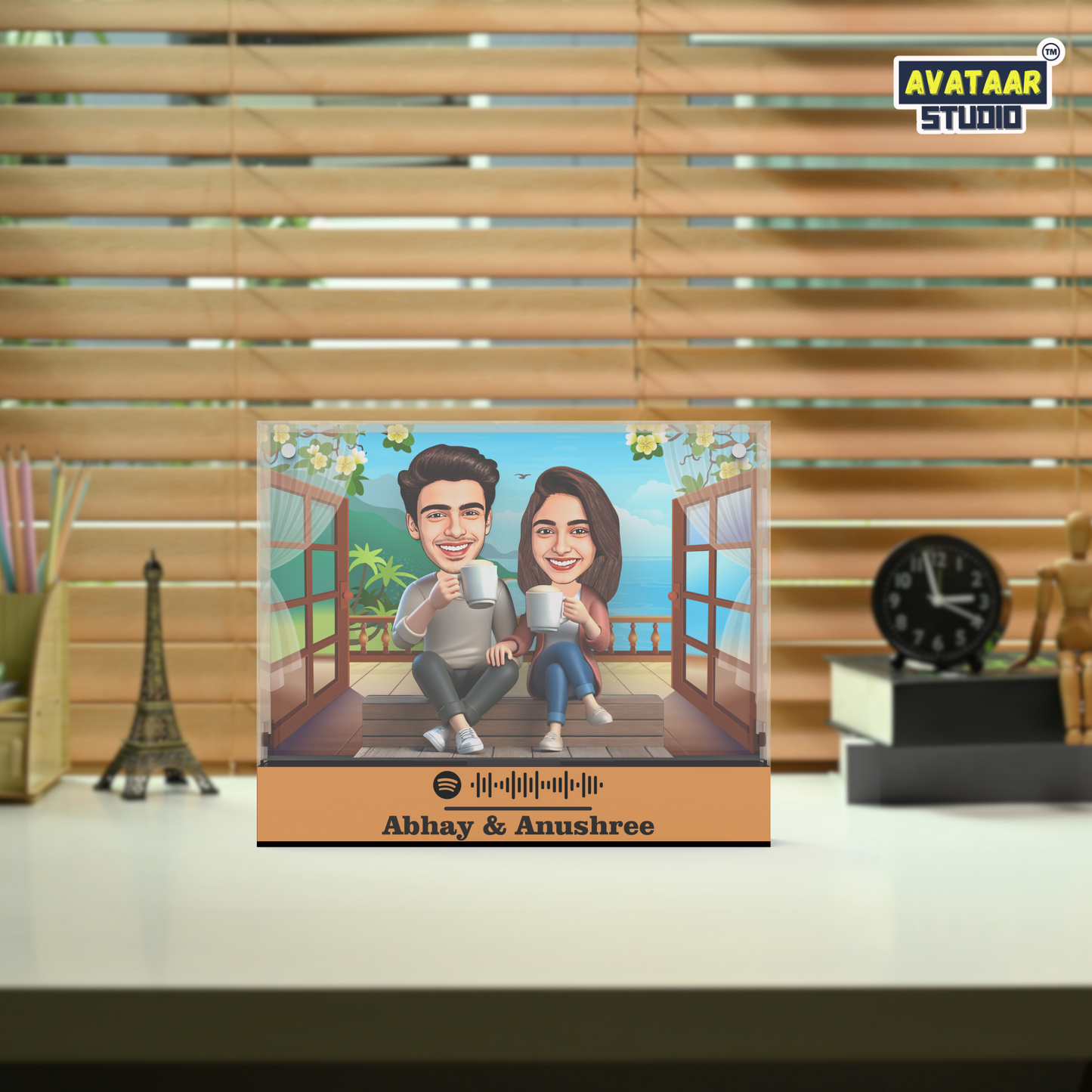 Spotify Avataar Box – Personalized Caricature with Your Favorite Song