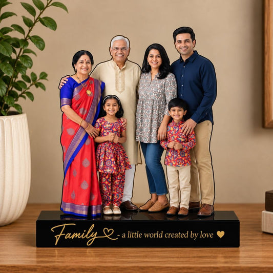 SnapStand Personalised 3D Avatar Standee Photo Frame, MDF & Acrylic, Custom Mini Figure for Couple, Anniversary, Birthday, Wedding Gifts