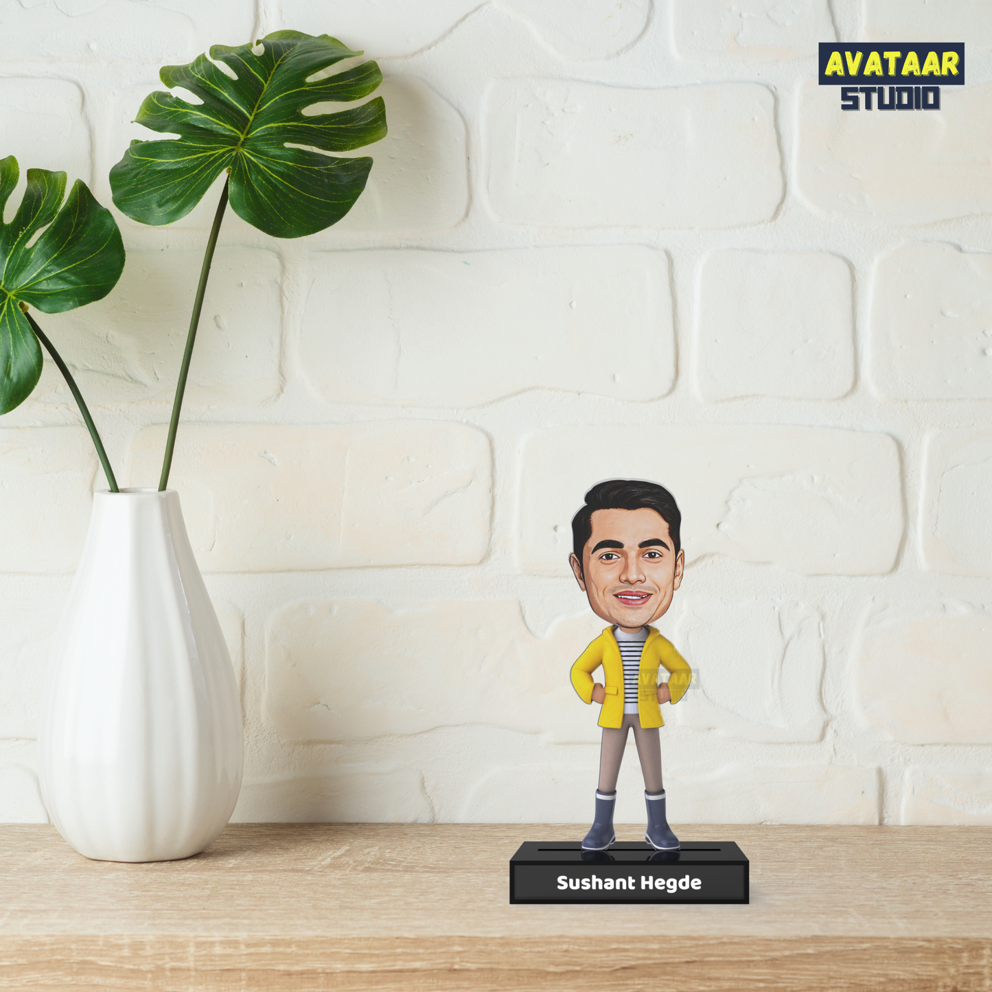 Personalized  Boy Avataar Stand – Custom Acrylic Avataar with Name