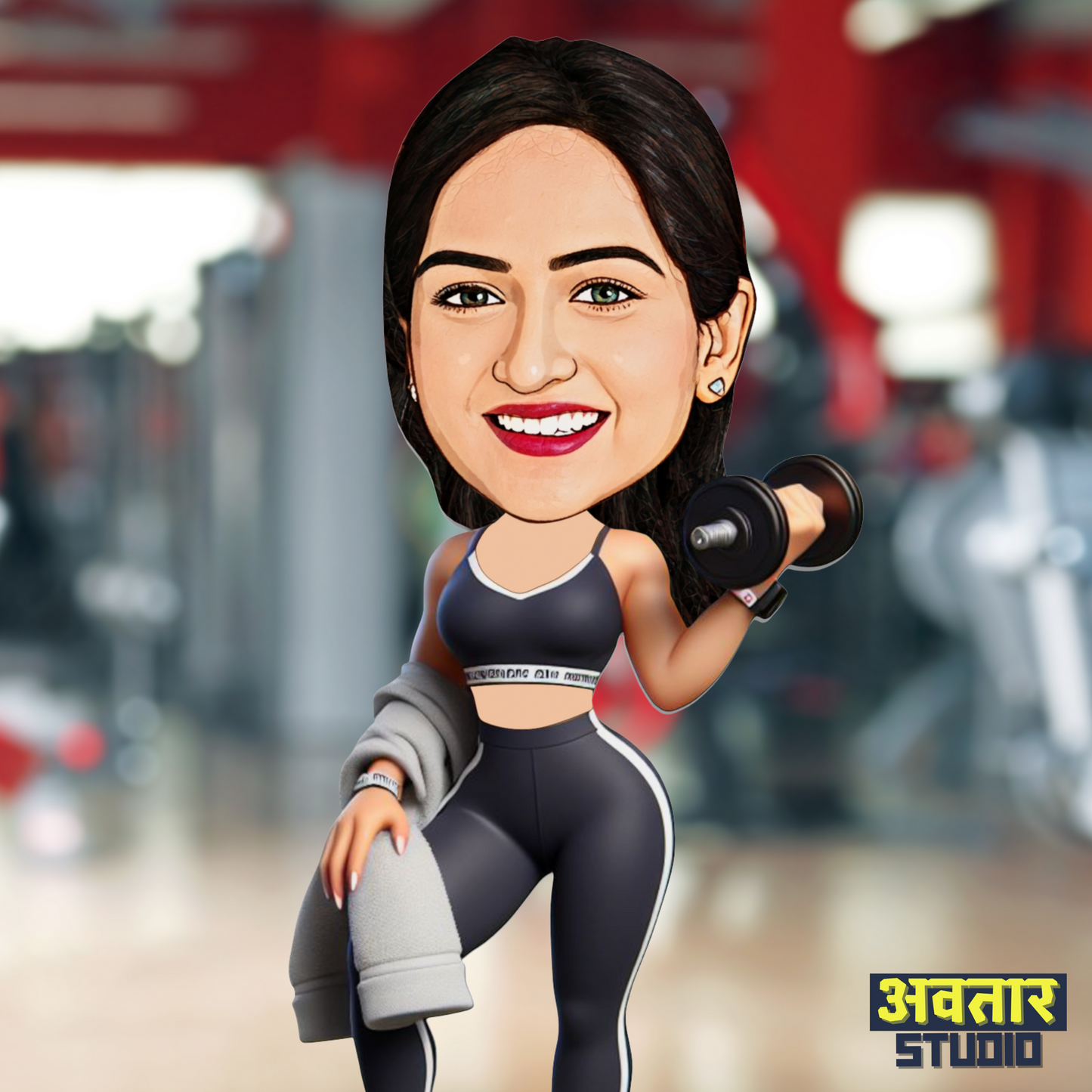 Avatar Display Picture (DP) - FITNESS FREAK GIRL