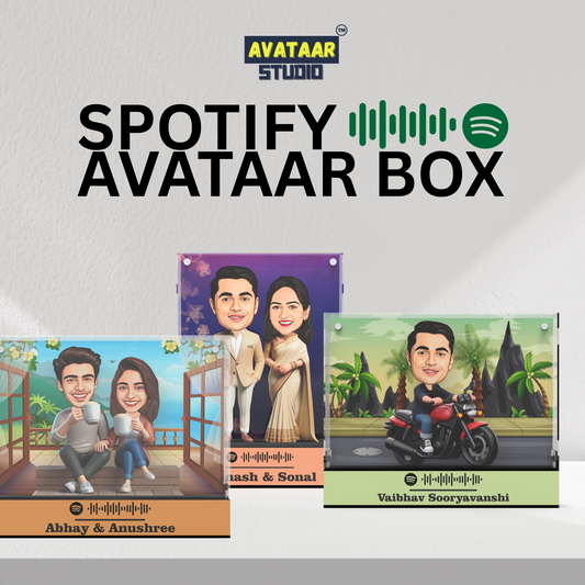 Spotify Avataar Box – Personalized Caricature with Your Favorite Song